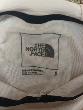 The North Face White Top with Black Logo Print